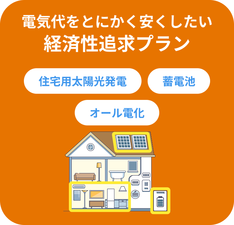 電気代をとにかく安くしたい経済性追求プラン