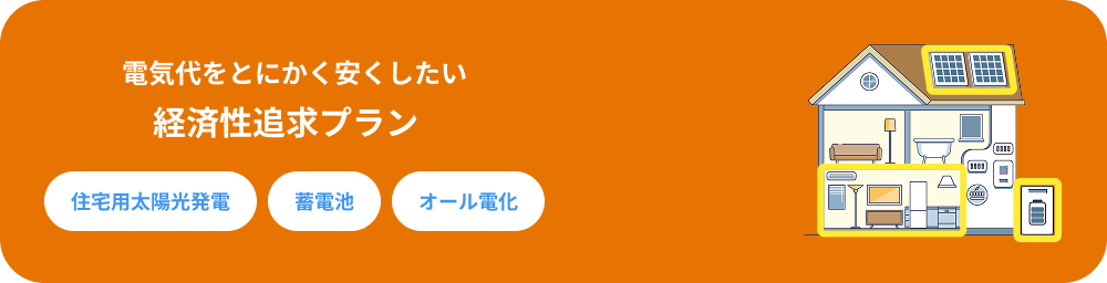 電気代をとにかく安くしたい経済性追求プラン